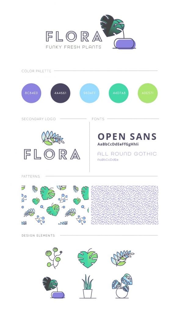 Brand style guide colors